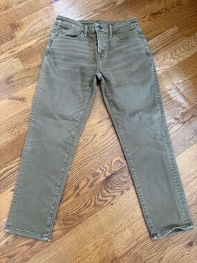 American Eagle AirFlex Jeans Mens 30x30 Olive Khaki Stretch Slim Casual